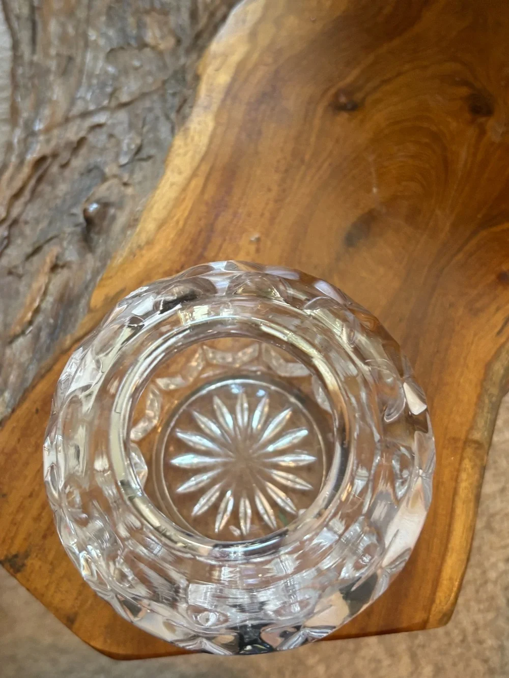 Fostoria, American crystal rose bowl vase